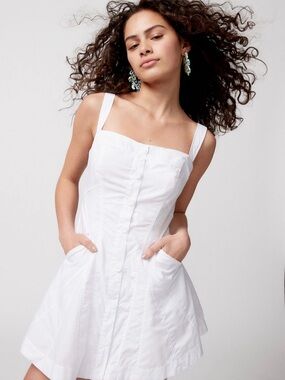 UO teega button mini dress